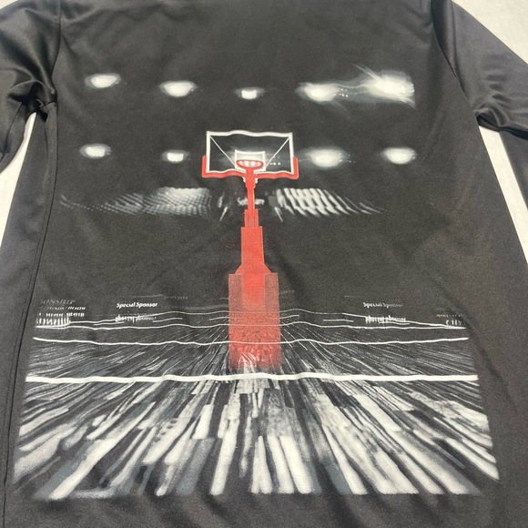 TEK GEAR youth  Long Sleeve L Black Basketball Graphic Moisture Wicking - Picture 2 of 3